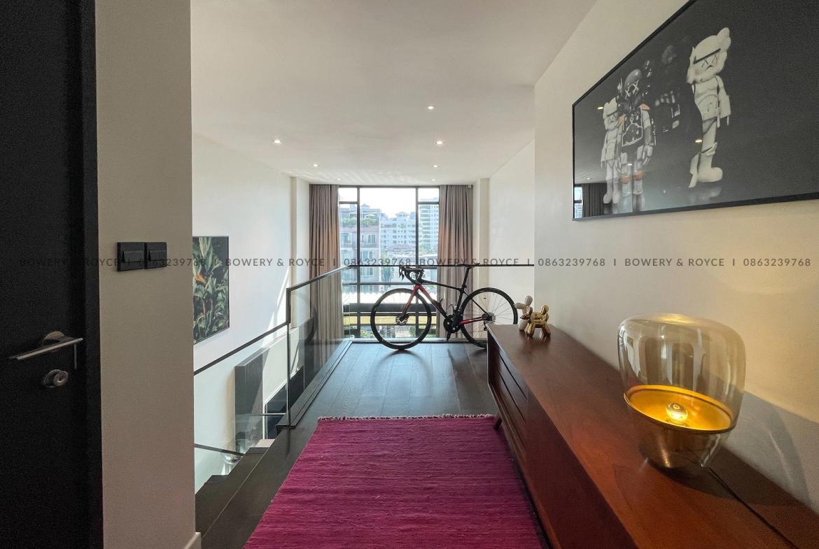 Exquisite Two Bedroom Plus Office Duplex Penthouse for Rent in Thong Lor