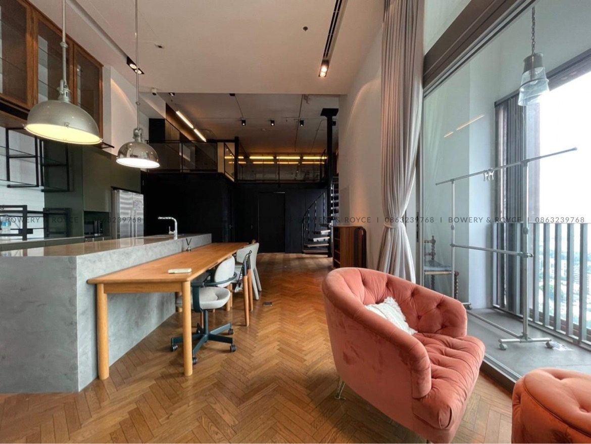 Lofty Style Three Bedroom Condo for Rent in Thong Lor