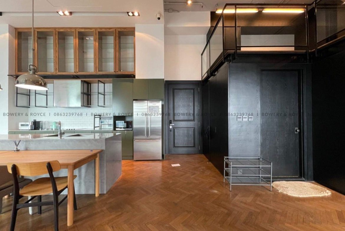 Lofty Style Three Bedroom Condo for Rent in Thong Lor