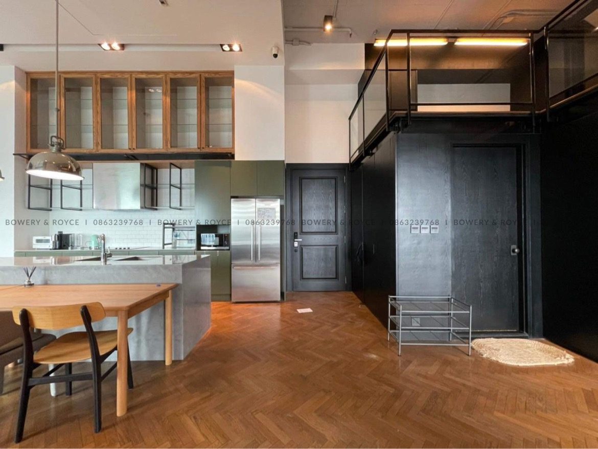 Lofty Style Three Bedroom Condo for Rent in Thong Lor