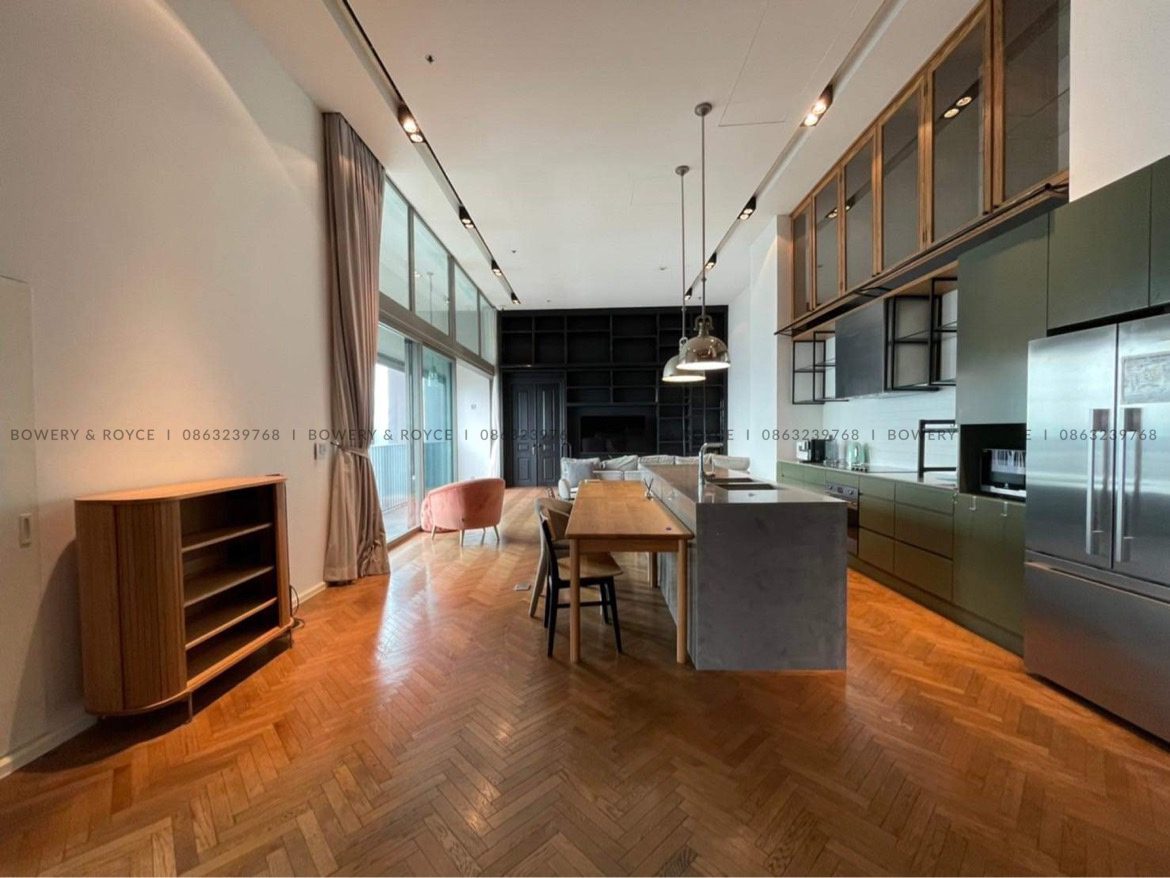 Lofty Style Three Bedroom Condo for Rent in Thong Lor
