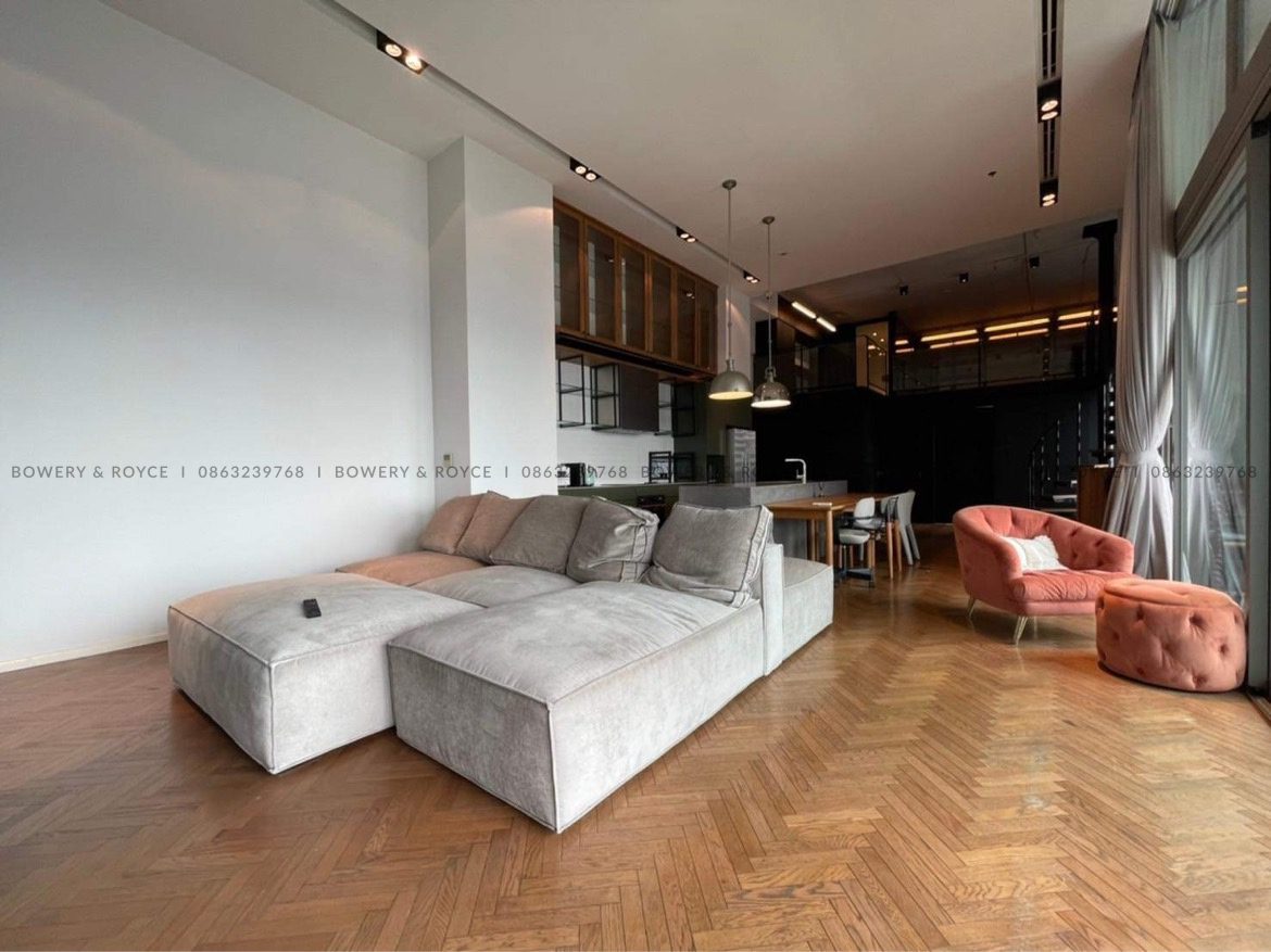 Lofty Style Three Bedroom Condo for Rent in Thong Lor