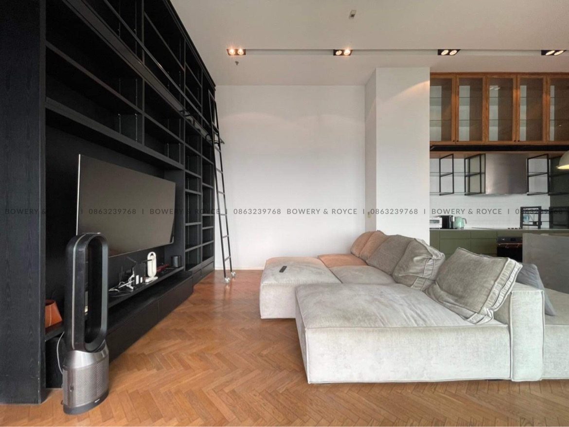Lofty Style Three Bedroom Condo for Rent in Thong Lor