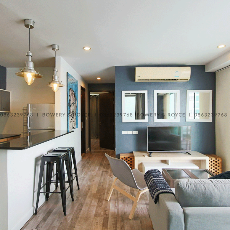 Two-Bedroom Condo for Rent and Sale in Sukhumvit 65, Pet-Friendly, Near Ekkamai BTS