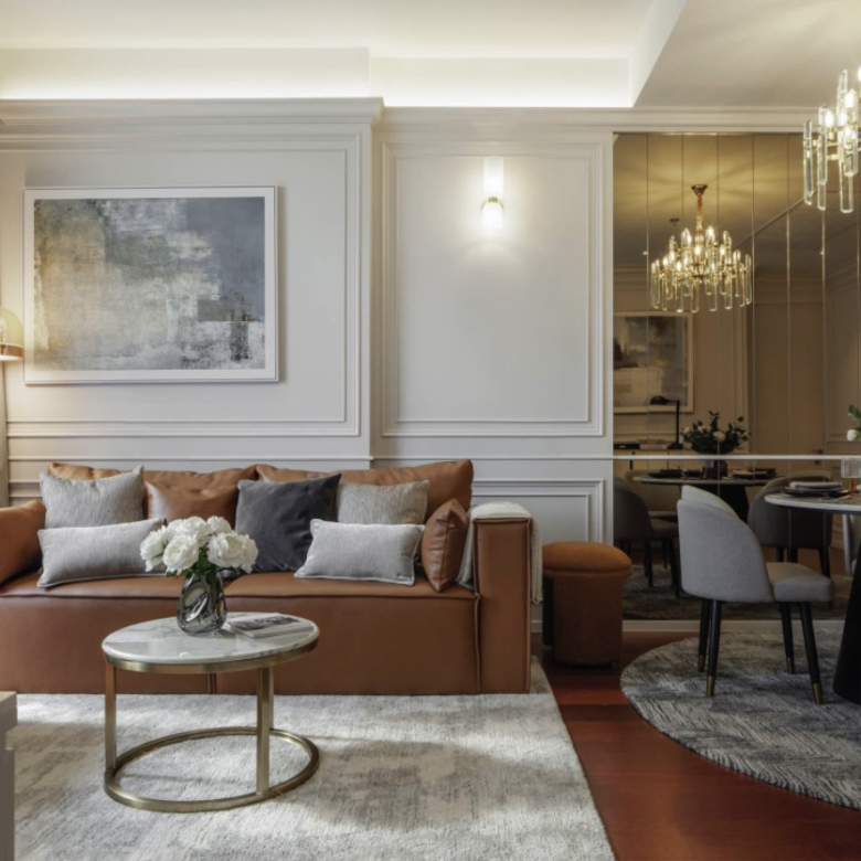 Ultra-luxury 2-bedroom condo for sale and rent at Khun by Yoo Thonglor 12. Fully furnished, newly decorated, 82 sqm with premium amenities, smart home features, and stunning east-facing city views.