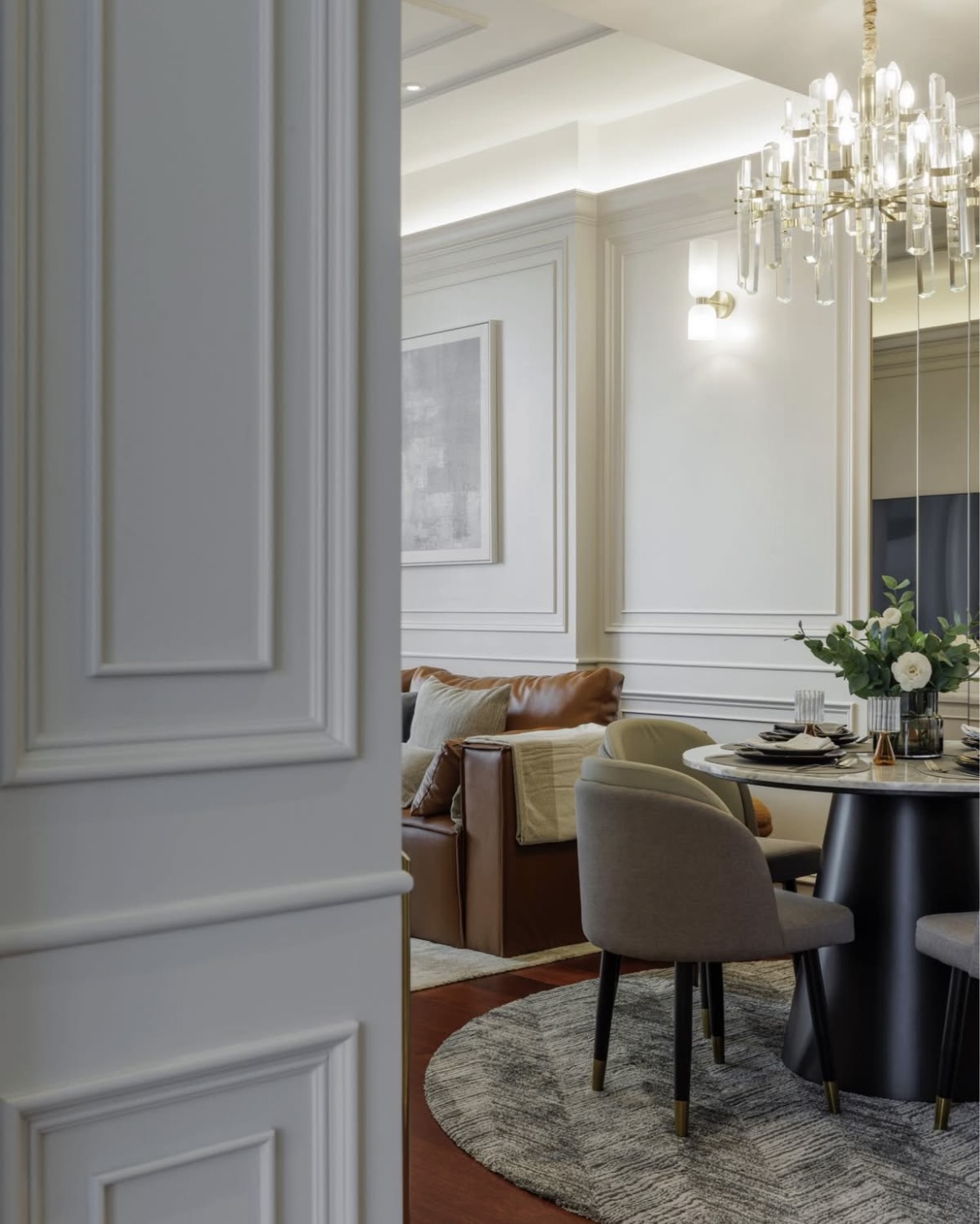 Ultra-luxury 2-bedroom condo for sale and rent at Khun by Yoo Thonglor 12. Fully furnished, newly decorated, 82 sqm with premium amenities, smart home features, and stunning east-facing city views.