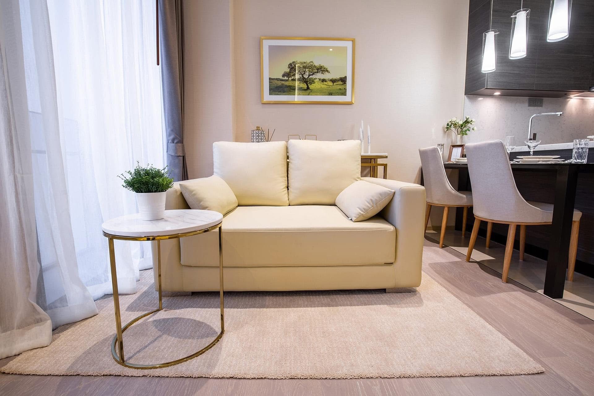 Luxury 1-bedroom condo for rent at The ESSE Asoke, fully furnished with clear city view. Prime location near BTS Asoke. High-end facilities. 47.5 sqm, 47,000 THB/month.