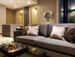 Luxury high-floor 2-bedroom condo for rent at The ESSE Asoke. Fully furnished with skyline views, top facilities, and prime Asoke location. Rent 70,000 THB/month.