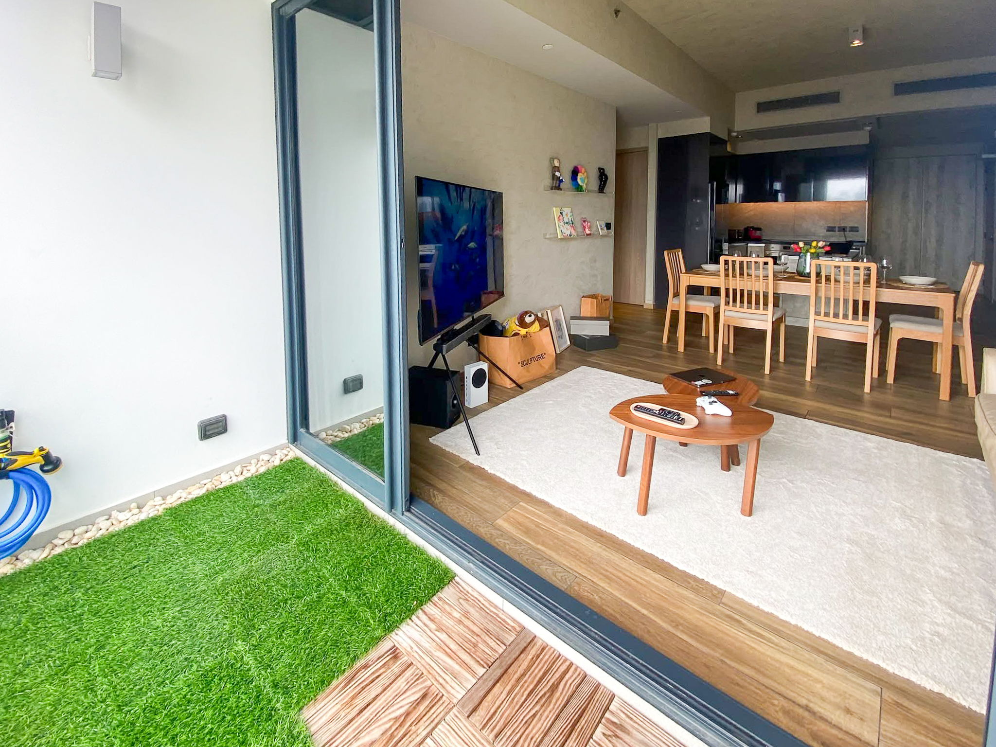 Rent this high-floor 2-bedroom condo at The Lofts Asoke with stunning city views, premium appliances, and luxury amenities. Prime Asoke location. 65,000 THB/month.