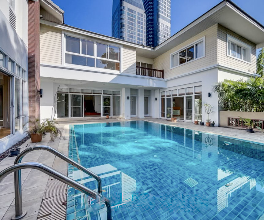 4BR House Rent Sukhumvit 38 Near BTS Thonglor