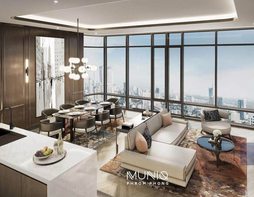 MUNIQ Phrom Phong 1BR 56 SQM Condo | Near BTS Prompong